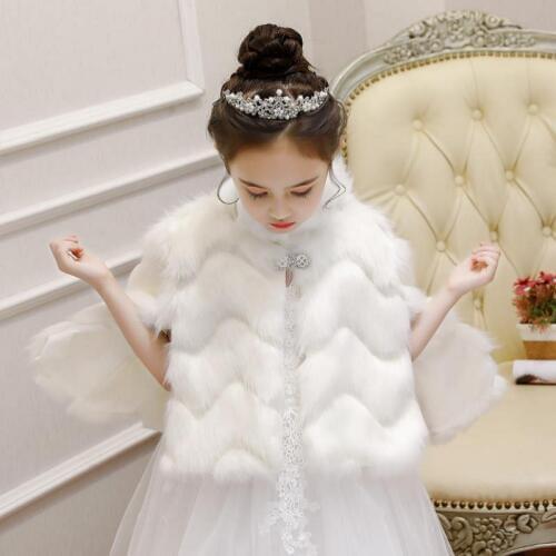 New 2019 Baby Girls Winter Thick Fashion Faux Fur Brand Fur Coat For Girls Formal Soft Party Coat Kids Wedding Outwear