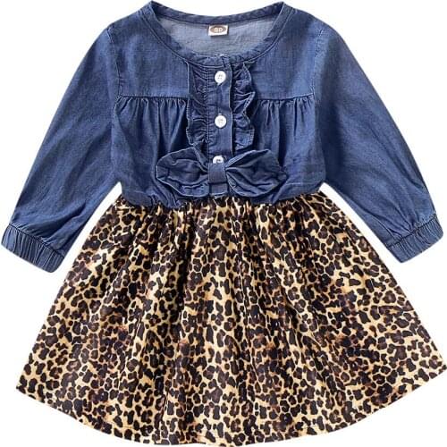 2021 Autumn Girls Dress Long Sleeve Cotton Fashion Princess Dress Children Girl Clothing