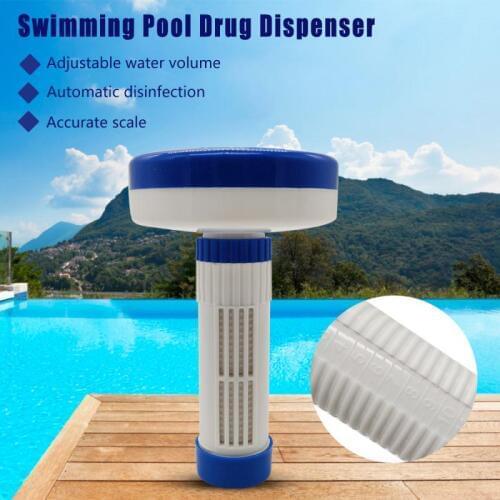 Swimming Pool Floating Sterilizer Chlorine Bromine Chemical Tablet Tab Floater Dispenser Swimming Pool Accessories With Tables