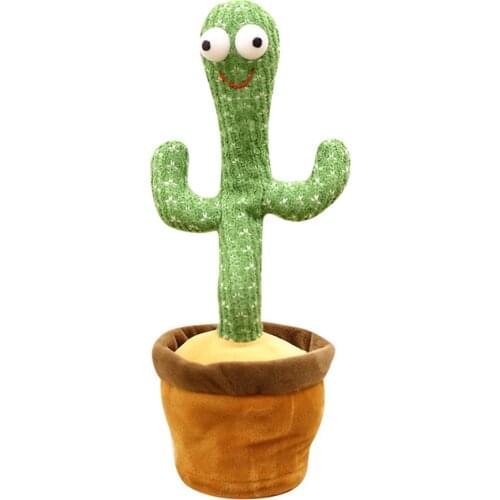 Popular Play Plush Cactus Dance Twist Cactus Sing Twist Plush Toys Home Decoration Novelty Toys Gifts For Children