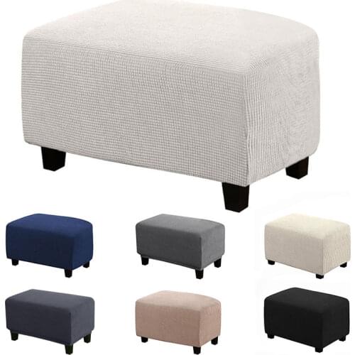 Home Stool Covers Rectangular Chair Cover Elastic Spandex Sofa Slipcover All-inclusive Chair Stool Protector Covers Household