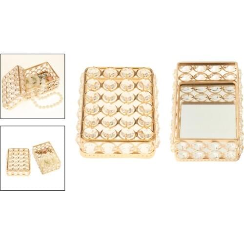 Trinkets Storage box Mini Treasure Chest Food Candy Jewelry Box Collectibles Home Crystal Chest Transparent Organizer
