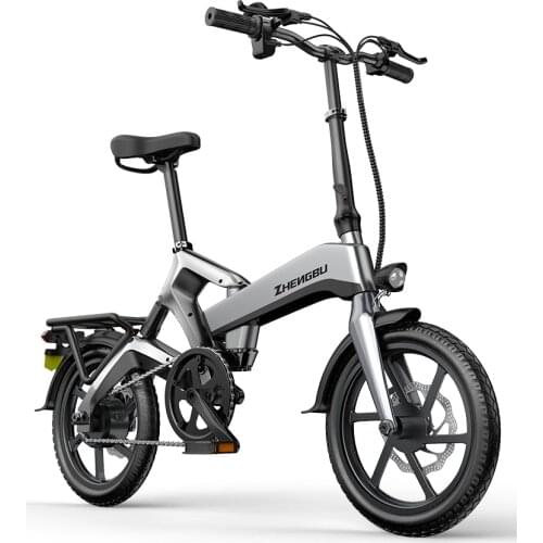 16 Inch Folding Electric Bicycle 400W Moter 48V with Lithium Battery Men and Women Bike