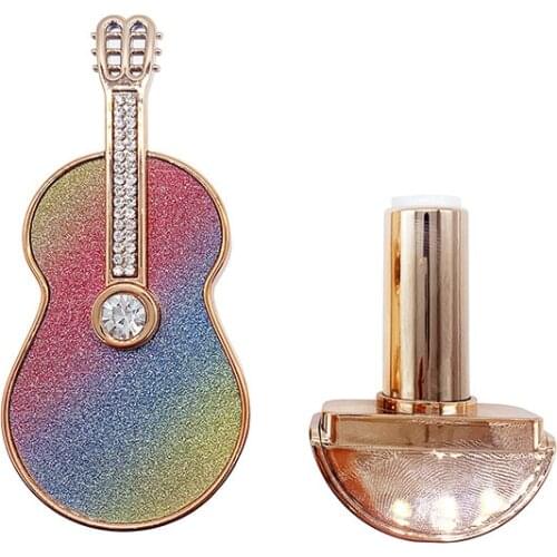 1PCs Creativity Violin Shape Empty Lipstick Tube DIY Lip Balm Tubes Glitter Lip Stick Bottle Creative Lipstick Ornaments New