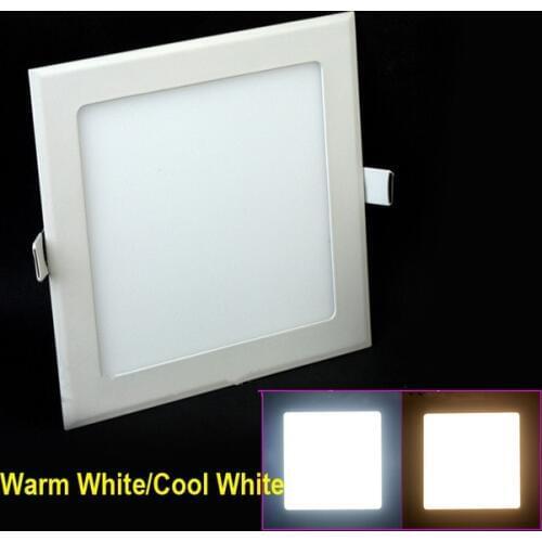Ultra thin design 25W LED ceiling recessed grid downlight / round or square panel light 225mm, 1pc/lot free shipping