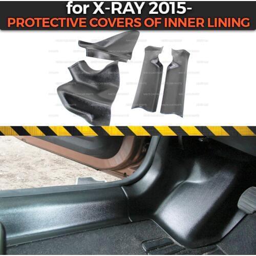Protective covers for Lada X-Ray 2015- of inner lining ABS plastic trim accessories protection of carpet car styling