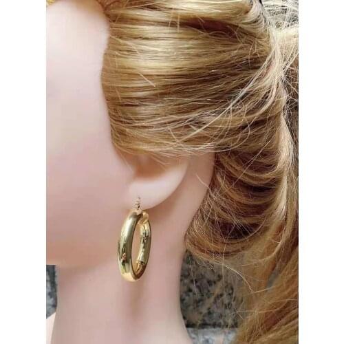 1Pair, New Minimalist Gold Metal Stud Earrings Statement Copper Geometric Earrings Jewelry Gift