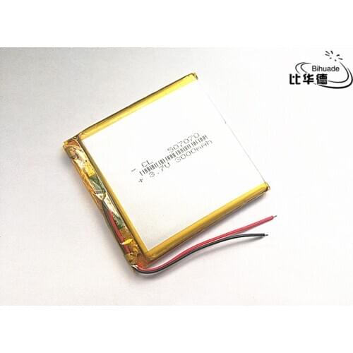 1pcs/lot 3.7V,3000mAH 507070 (polymer lithium ion battery) Li-ion battery for tablet pc 7 inch 8 inch GPS,mp3,mp4