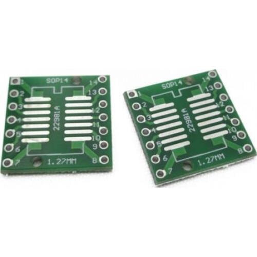 10PCS IC SOP14 SSOP14 TSSOP14 DIP 0.65/1.27/2.54mm Adapter PCB Board Converter