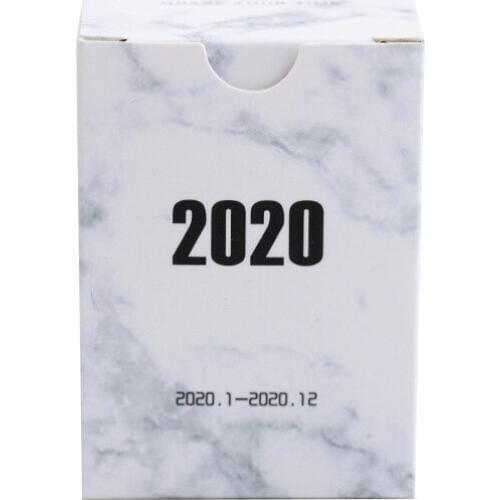 2020 New Mini Desk calendar stickers 365days New Year Party Favors Xmas Gifts for friends