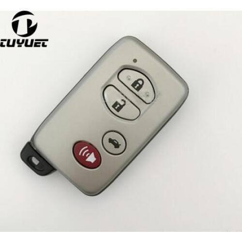 4 Buttons Smart Remote Key Shell For Toyota Prado Camry Car Blank Key Case