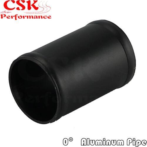 Aluminum Hose Adapter Tube Joiner Pipe Coupler Connector 48mm 1.89" Inch Black
