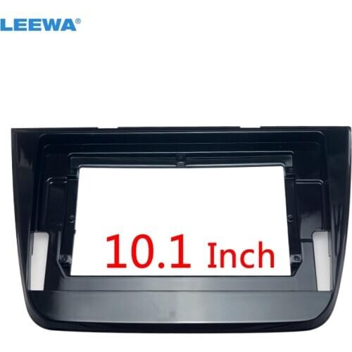 LEEWA Car Stereo 10.1" Big Screen Fascia Frame Adapter For MG ZS 2Din DVD Player Dash Audio Fitting Panel Frame Kit #CA6580