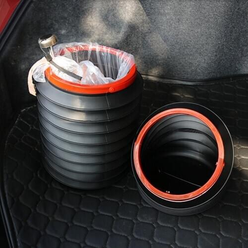 Car creative folding trash can car wash bucket for Renault Koleos Fluenec Latitude Sandero Kadjar Captur Talisman Megane LAGUNA