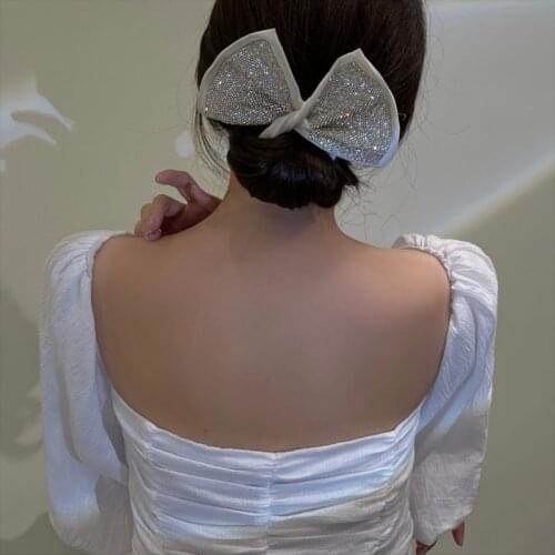 Bulingbuling Rhinestone Butterfly Scrunchies Simple Lazy Hairstyle Curler Twisted Hairband Fashion Hair Accessories For Girls