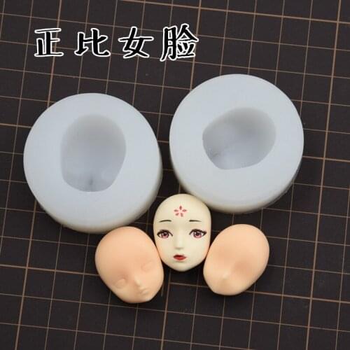 Ultra-light clay face model body mini bun is proportional to female face fairy neutral doll hand-made clay face mold