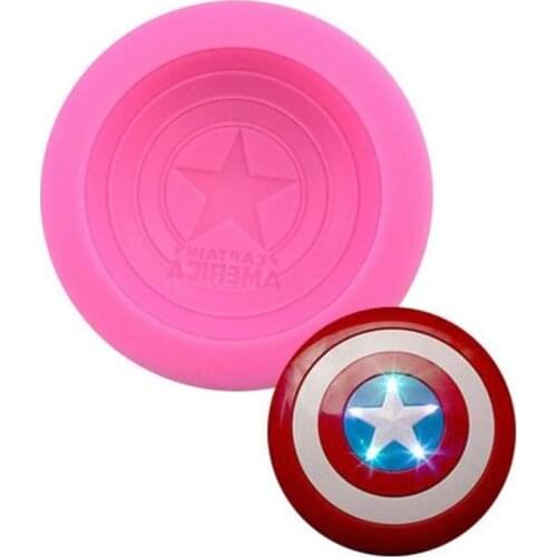 Angle Wing Shape U.S. captain shield cake mold silica gel invert chocolate DIY cake baking gypsum drop glue soap mold tool