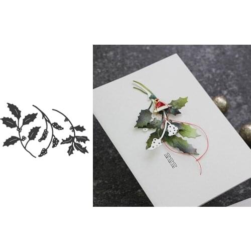 Ilex berries metal cutting dies cut die mold for diy scrapbooking cards making paper crafts knife mould new 2020 diecuts