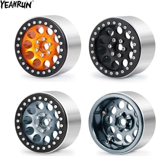 YEAHRUN Aluminum Alloy 2.2inch Beadlock Wheel Rims For 1/10 RC Crawler Car Axial Wraith 90048 RR10 Upgrade Parts