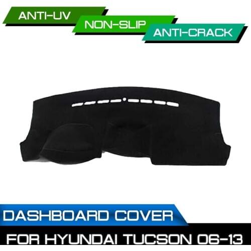Car Dashboard Mat for Hyundai Tucson 2006 2007 2008 2009 2010 2011-2013 Anti-dirty Non-slip Dash Cover Mat UV Protection Shade