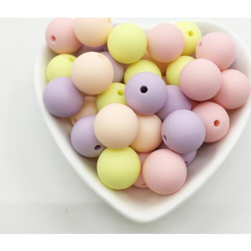 NEW Silicone Teething 10-15MM round beads Wholesale Baby Teething beads Food Grade Silicone Rubber Beads Silicone teething beads