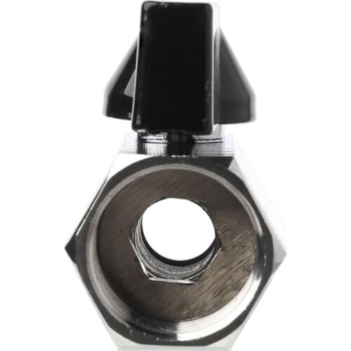 Brass Mini Ball Valve 1/4" BSP Male to Female Thread Air Compressor Hose