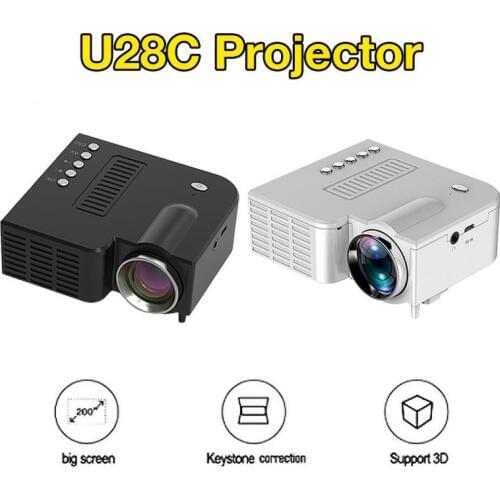 Hot UC28C Home Projector Mini Miniature Portable 1080P HD Projection Mini LED Projector For Home Theater Entertainment