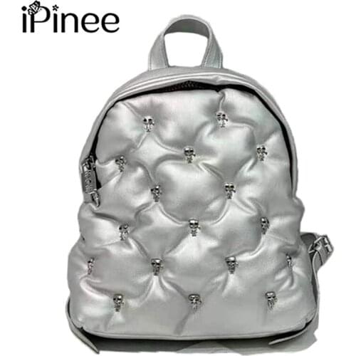 IPinee Fashion Handbag Women Space Cotton Feather Down Bag 2021 New Winter Soft Space Cotton Shoulder Tote Bag Bolsa Feminin