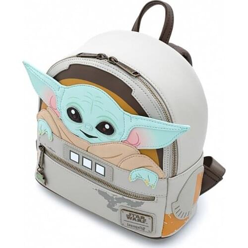 Fashion Baby Yoda PU Backpack Travel Bag Boys Girls Star Wars Children Schoolbag Daily Mochilas For Birthday Gifts For Women