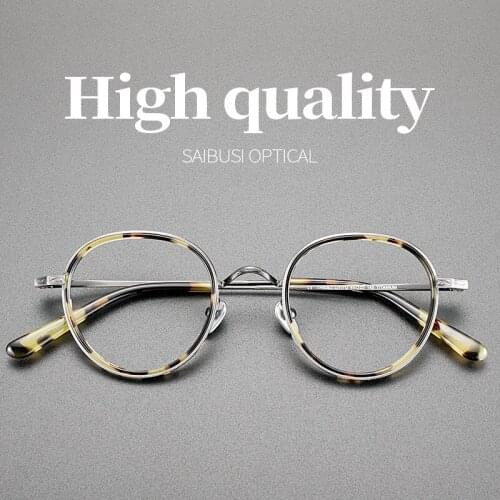 2020 new arrival glasses frame men Retro pure titanium transparent optical eyeglasses High quailty woman prescription eyewear