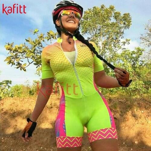 Cafitte new cycling shirt womens professional triathlon Cicrismo short-sleeved womens sweatshirt suit summer cycling top