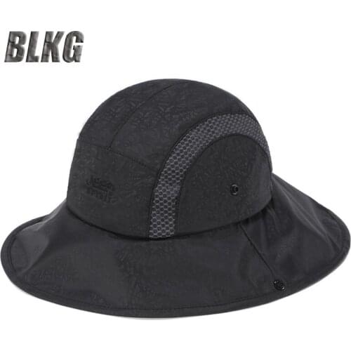 Brand Summer Bucket Hat Men Fashion Patchwork Breathable Cap Men Outdoor Hiking Fishing Mens Caps Chapeu Bucket Gorras Hombre