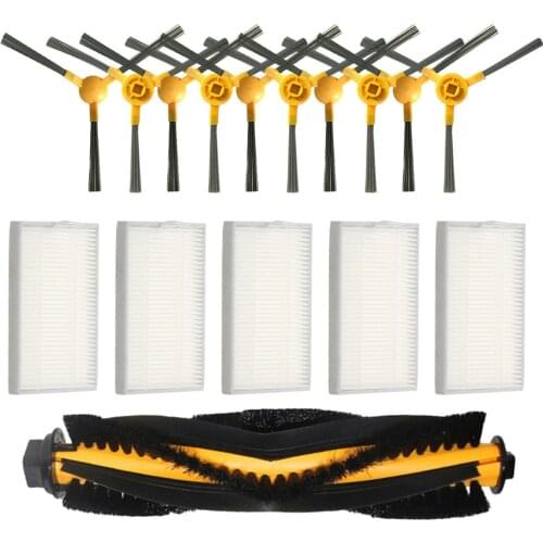 Main Roller Side Brush Filter For MOOSOO RT30 RT40 RT50 Vacuum Cleaner Parts Robot Vacuum Sweeper Cleaning Filters Replacement