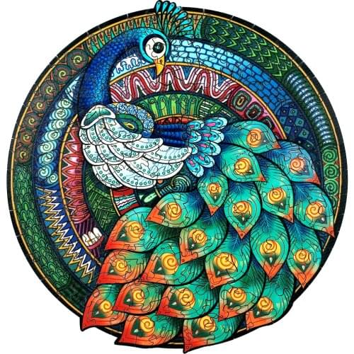 Unique Wooden Puzzle Animal Shape Wooden Jigsaw Puzzle For Adults Kids Family Puzzle Games Educational Toys Wood DIY Crafts Gift