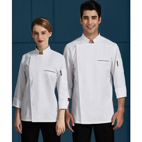 Breathable Unisex Chef Uniforms Kitchen Cooking Jacket Bakery Food Service Restaurant Catering Hotel Work Clothes Cooker Clothes