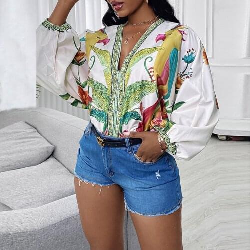 Блузки с принтом Yosong China At AliExpress