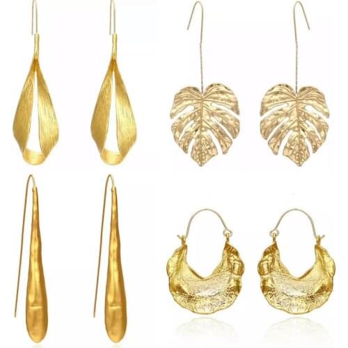 ZA 2021 New Creative Long Water Drop Statement Earrings for Woman Party Casual