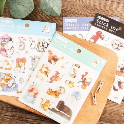 1PCS New Cute Music Party Diary Decorative Planner DIY Diary Scrapbooking Phone Index Seal Stationery Stickers