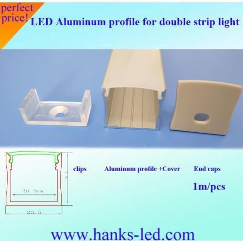 10pcs 1m New Aluminium Profile for Indoor Lighting with ceiling installtion