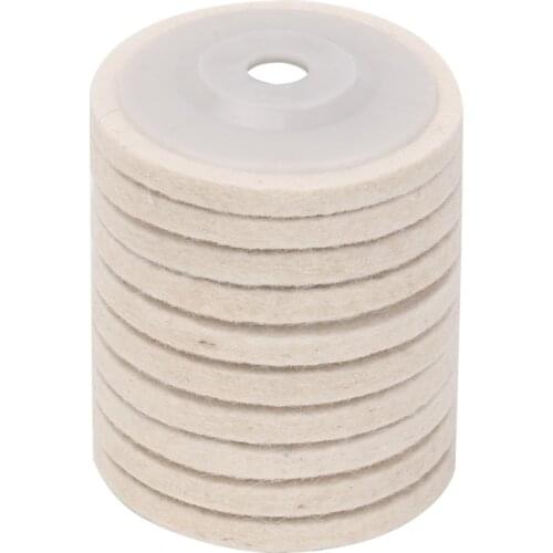10Pcs/lot 4" Round Wool/Felt Buffing wheel pads,suitable for polishing jewelry, metal, glass,wooden etc