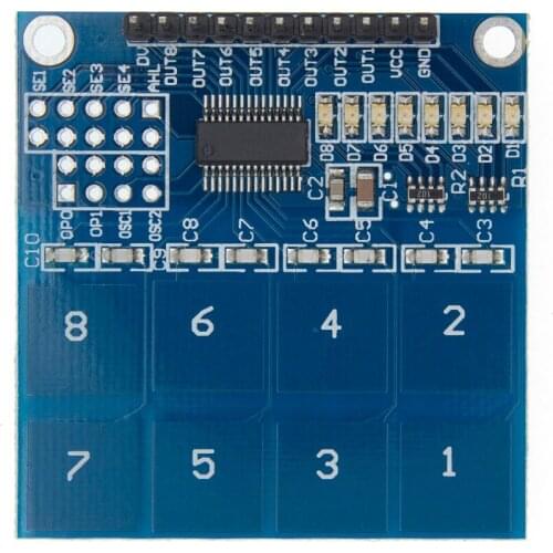 5pcs/lot TTP226 8 channel Switch Touch Sensor Capacitive Touch Sensor Module