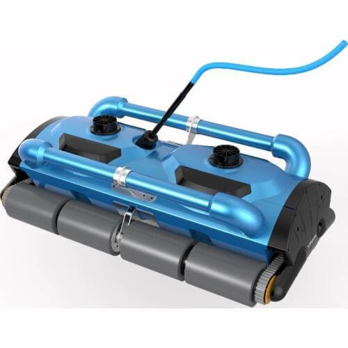 50m Cable Robotic big pool cleaner 200D swimming pool robot cleaner cleaning equipment with caddy cart
