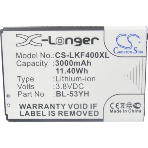 Cameron Sino 3000mAh battery for LG AKA D690 D690N D693 D693N D830 D850 D850 LTE D851 D855 D855 LTE D855AR D855K D855P F400