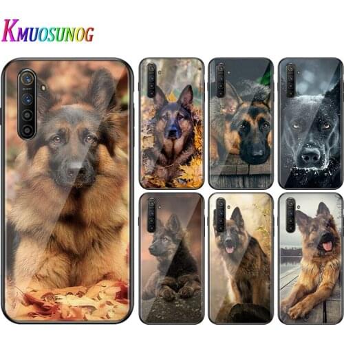 For OPPO A5 A9 2020 F7 Phone Cover Shell German Shepherd Dog for OPPO Reno 2 Z 2Z 2F 3 4 Pro 5G Bright Black Phone Case