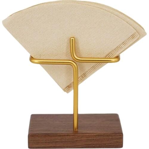 Wooden V60 Filter Paper Rack Filtering Paper Storage Holder Stand Coffee Tools Household Coffee Accessories For Barista