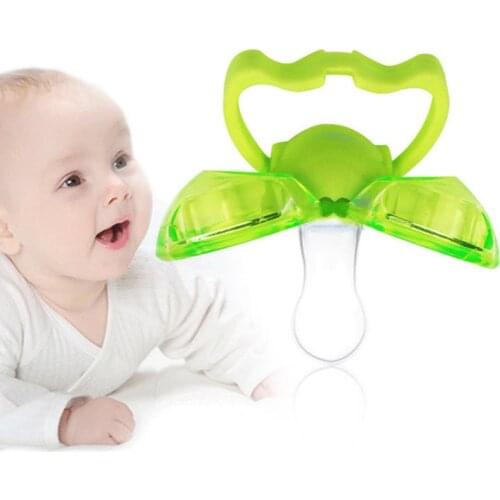 Baby Pacifier Newborn Baby Nipple Nipple Teether Baby Baby Child Food Grade Silicone Training Nipple Child Fruit Feeder