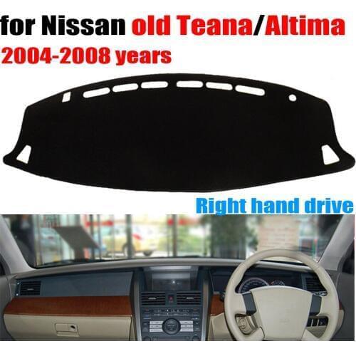 Car dashboard cover mat for Nissan Old TEANA Altima 2004 to 2008 Right hand drive dashmat dash covers auto dashboard accessories
