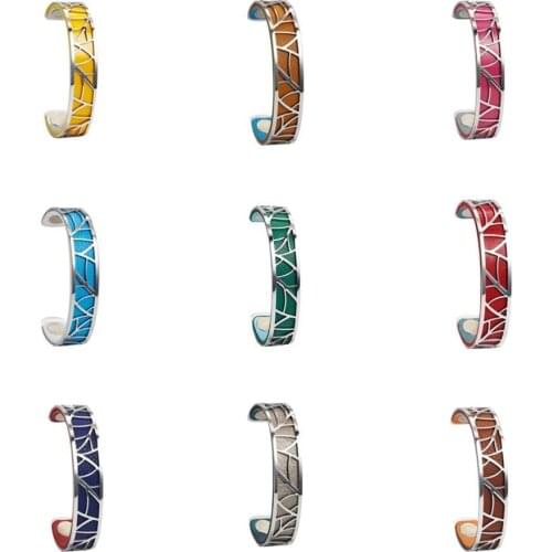 Legenstar Stainless Steel Bracelets Bangles for Women Leaf Argent Leather Bijoux Manchette Femme Cuff Bracelet Pulseiras