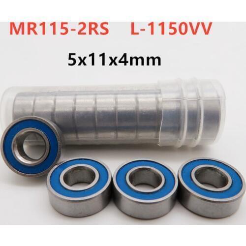 50/100/500pcs MR115-2RS 5x11x4 mm L-1150D miniature ball bearing MR115RS 5mm*11mm*4mm For Traxxas Slash Rustler Stampede Wheel