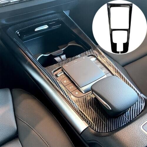 Car Stickers Center Console Water Cup Holder Panel Cover Trim Panel Frame For Mercedes Benz B Class GLA GLB W247 X247 H247 2020